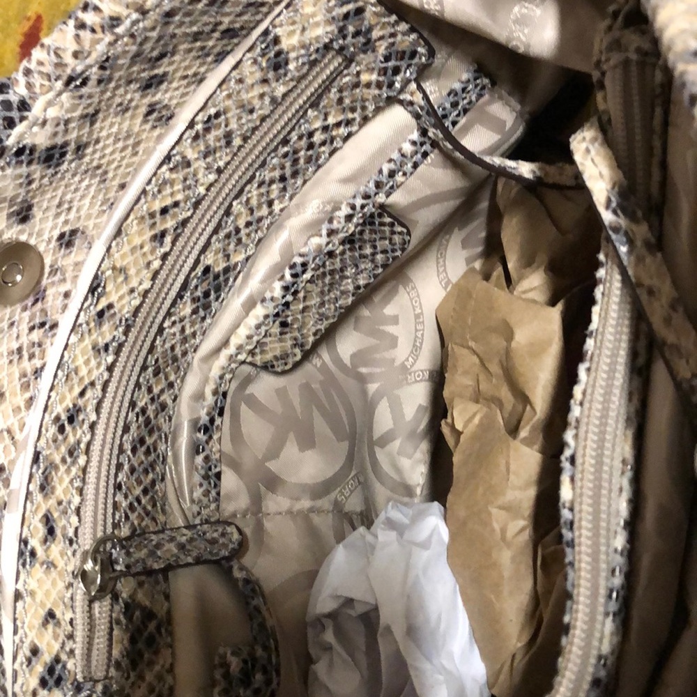 Michael Kors snake skin leather large tote - Picture 12 of 14
